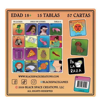 DELUXE BUNDLE PA LA PEDA CON MI FAMILIA, PA LA RAZA JUEGO DE LOTERIA, MINI MERCH SET