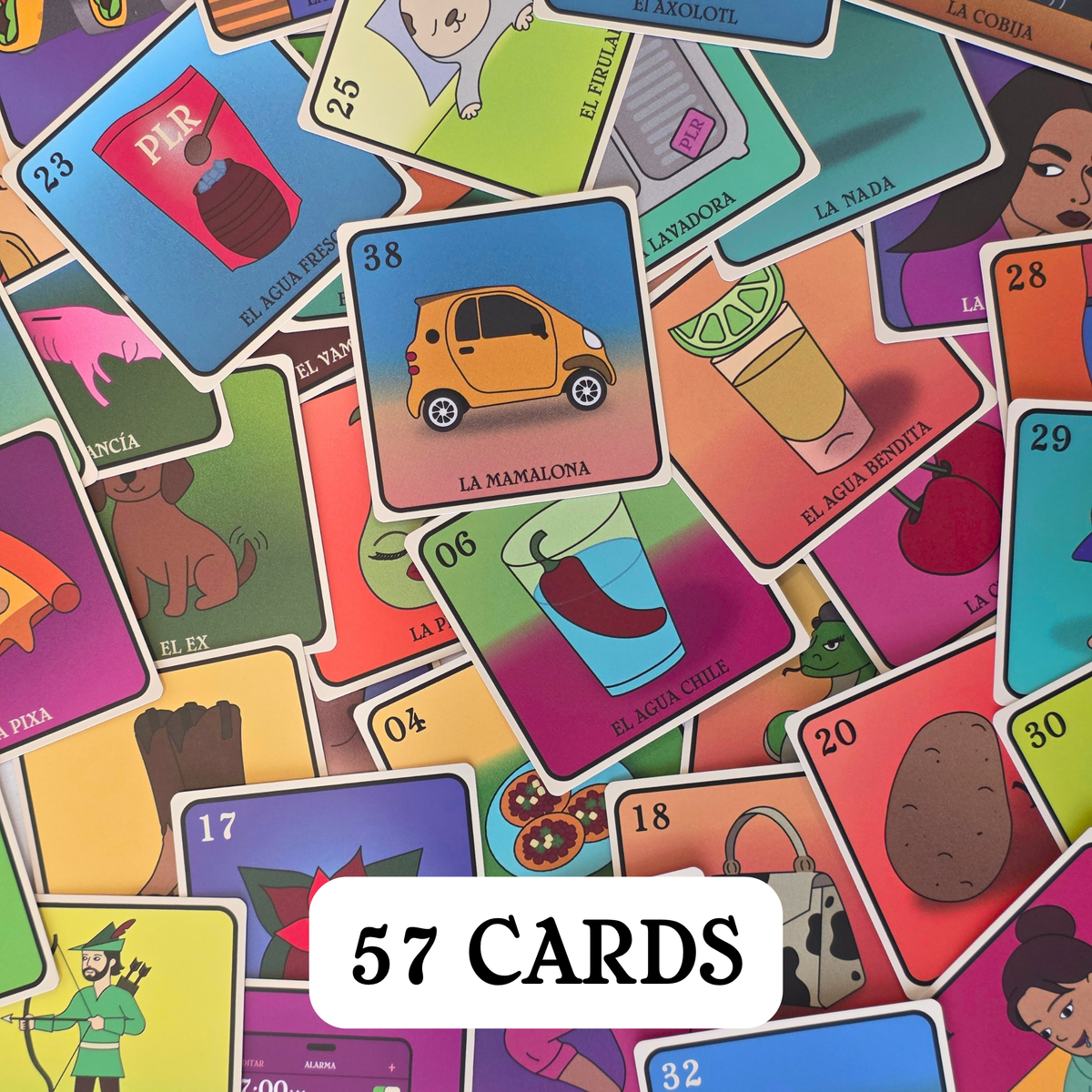 DELUXE BUNDLE PA LA PEDA CON MI FAMILIA, PA LA RAZA JUEGO DE LOTERIA, MINI MERCH SET