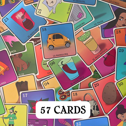 DELUXE BUNDLE PA LA PEDA CON MI FAMILIA, PA LA RAZA JUEGO DE LOTERIA, MINI MERCH SET
