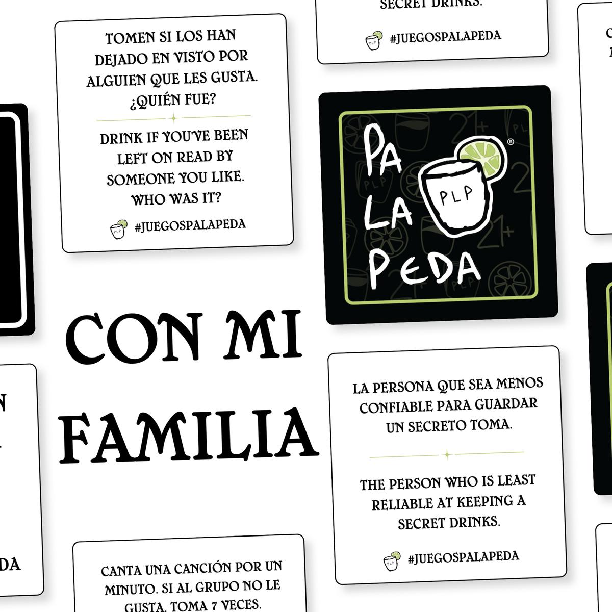 DELUXE BUNDLE PA LA PEDA CON MI FAMILIA, PA LA RAZA JUEGO DE LOTERIA, MINI MERCH SET