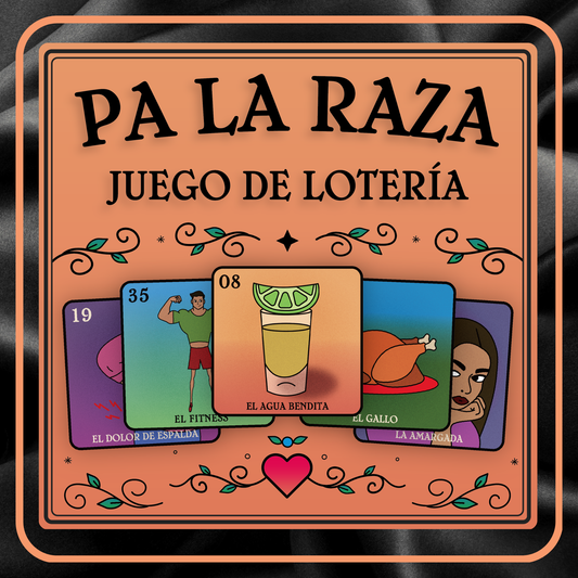 Pa La Raza Juego de Loteria Mexican Bingo for 15 Players, 15 Boards, Full Deck of Cards
