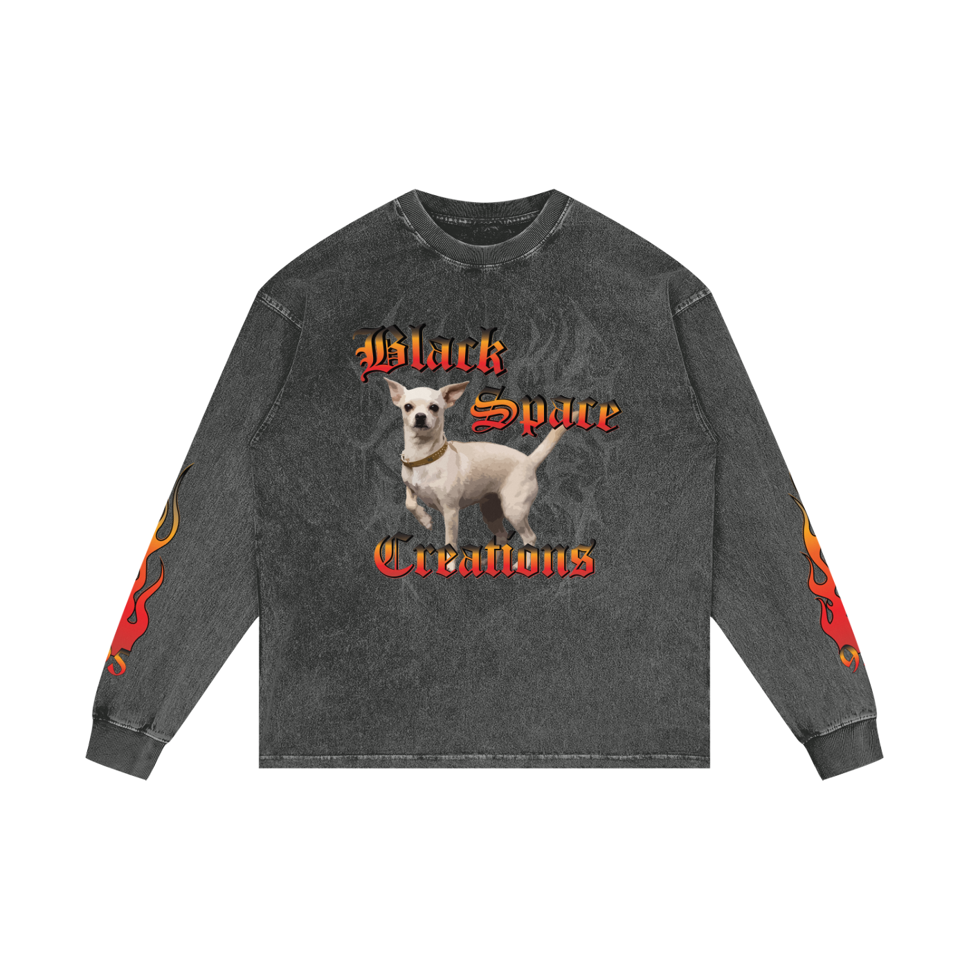 BSC CHIHUAHUA ACID WASHED OVERSIZE LONG SLEEVE