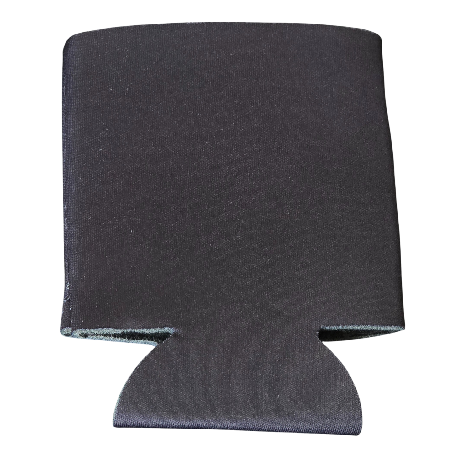 Black can cooler on a white background