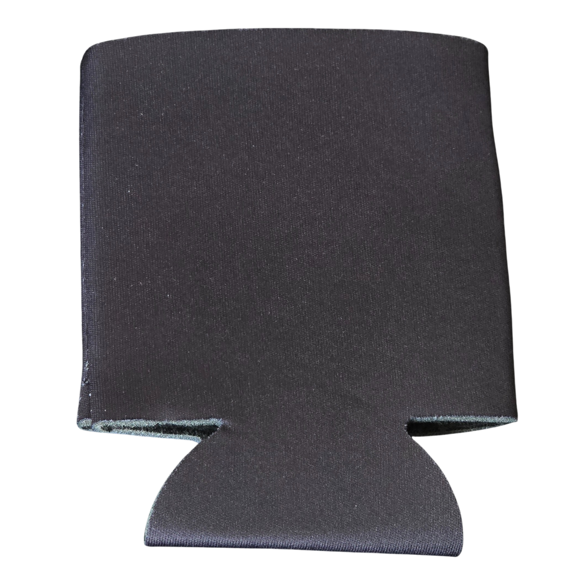 Black can cooler on a white background